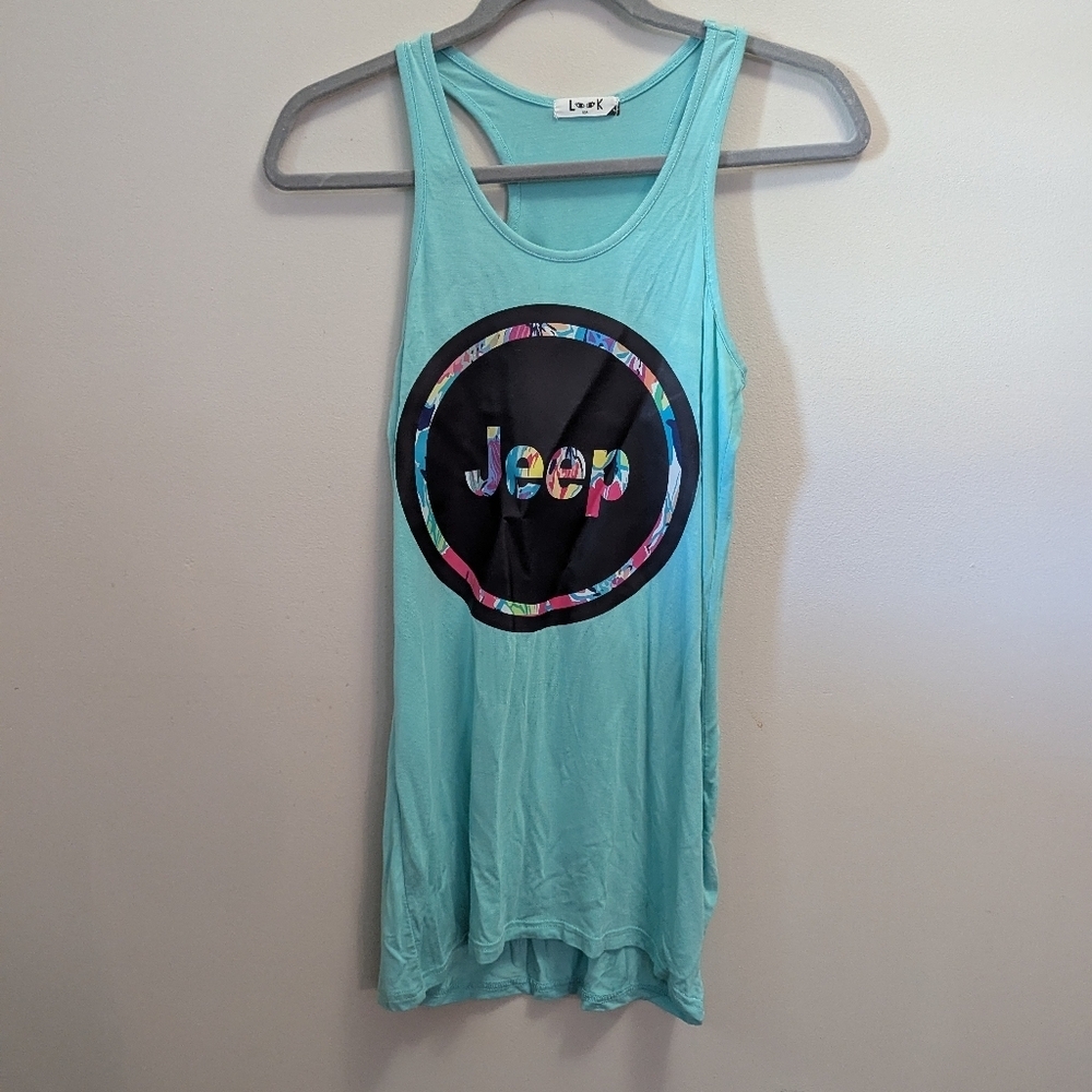 Nwts, Jeep Turquoise Tank Top